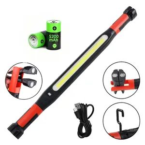 3000 LM Rechargeable Underhood Work Flashlight With A Magnetic Base And Hook, 360° Rotatable Body, Suitable For Car Repair, Garages, Construction Sites, Power Outages, And Emergencies. Waterproof And Durable Led Light.