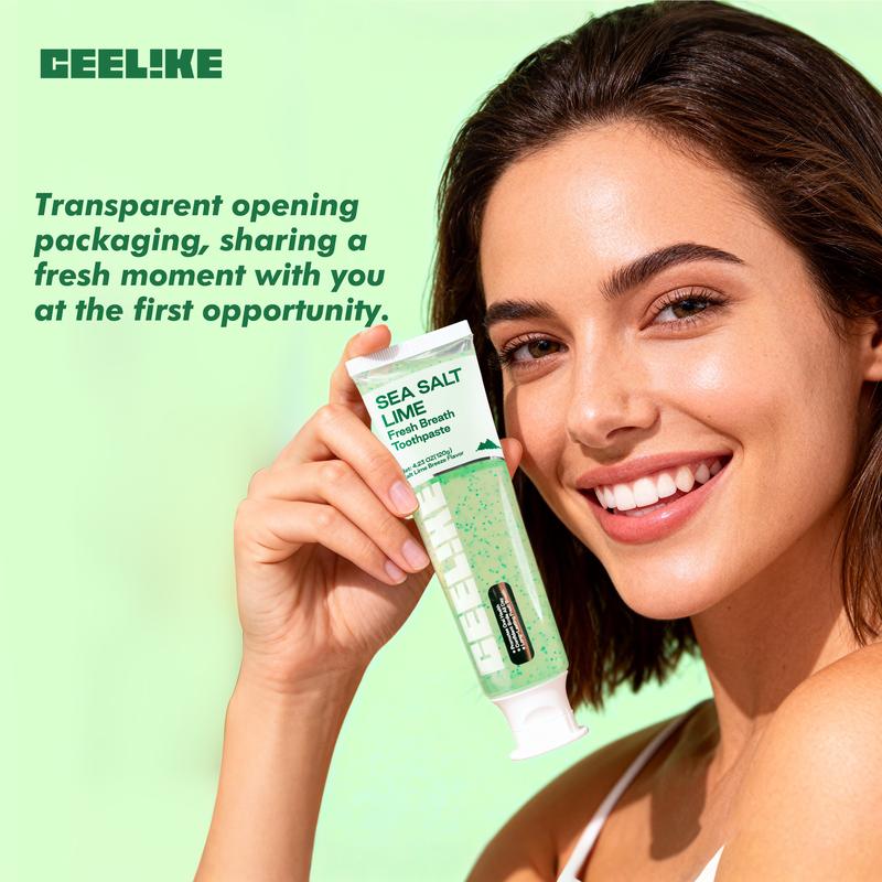 CEELIKE SEA SALT & LIME Fresh Breath Toothpaste | Deeply Cleans Teeth, Provides Long-Lasting Freshness, Gently Cares for Oral Health