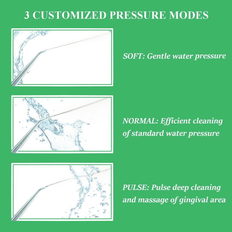 Travel Dental 4 in 1 Water Flossers Rechargeable Portable Burst Pink for Teeth Rechargeable Powerful Oral Irrigator Rinse Cordless Tooth Cleansing