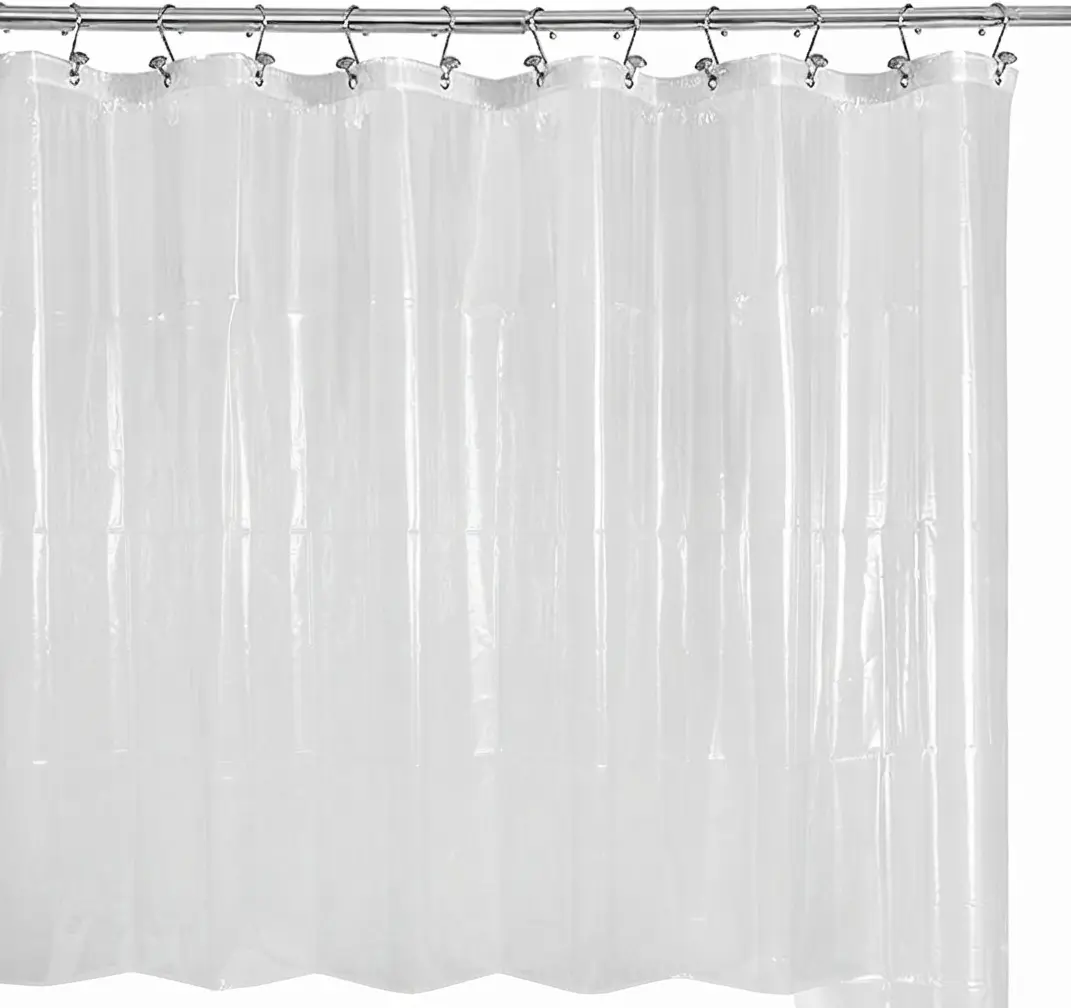 Premium Shower Curtain Liner Standard Size, Clear | Oeko-tex Certified, Rustproof Grommets, 3 Bottom Magnets, Waterproof PEVA, Cute Lightweight Bathroom Curtain