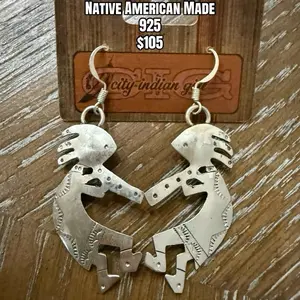 Kokopelli Native Earrings