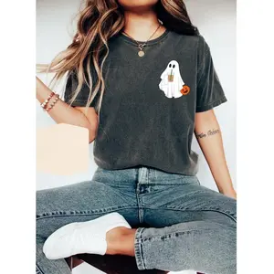 Сute Ghost Coffee Shirt, Сute Little Ghost Iced Coffee t-shirt, Boo Ghost Shirt, Ghost Coffee Shirt, Halloween Coffee Lovers