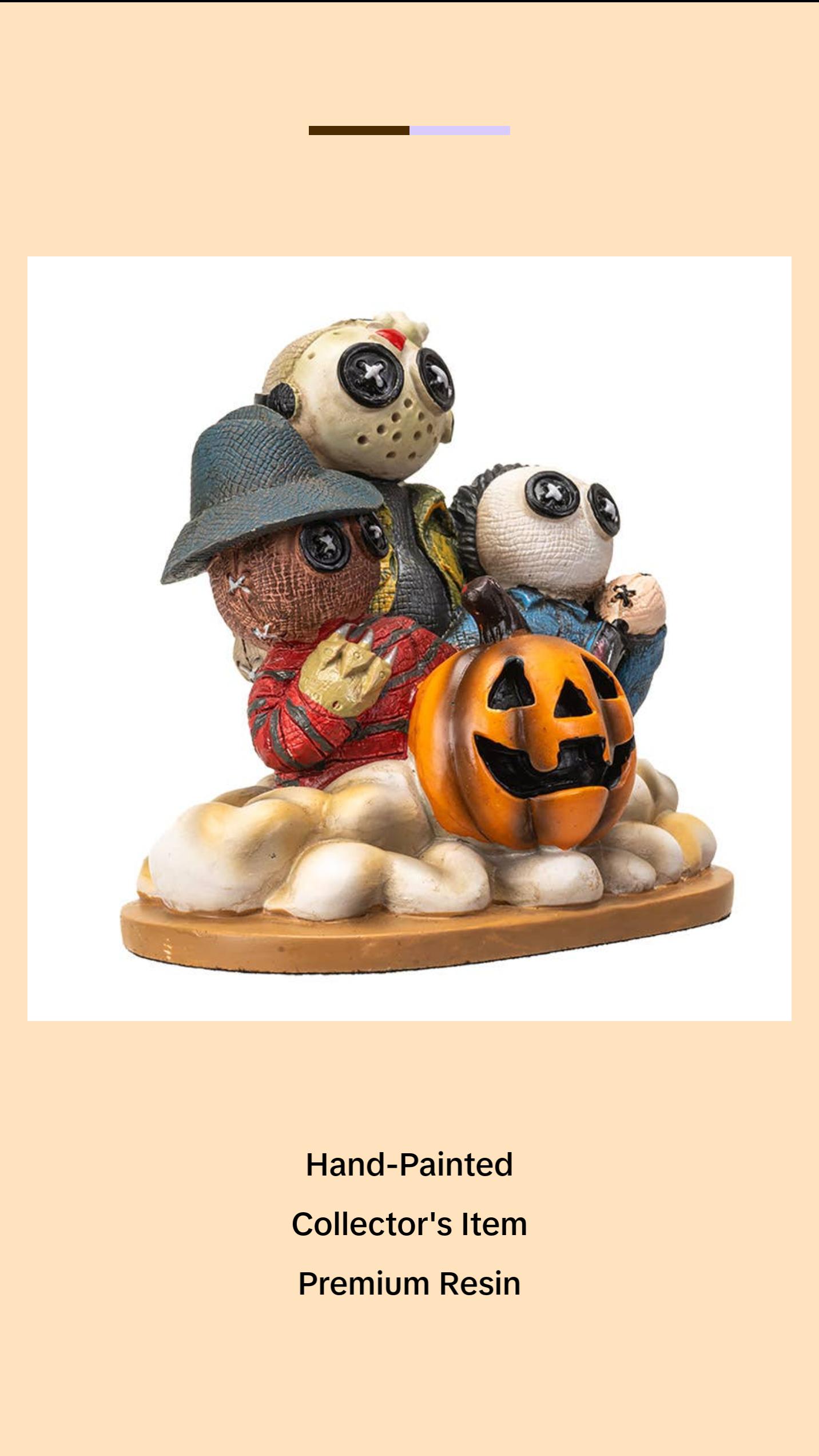 Pinheads Halloween Horror Icon Family Portrait Cold Resin Statue Nightmare Trio