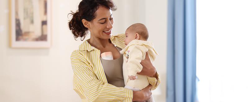 Momcozy   Hands-Free Breast Pump S12 Pro, Wearable & Portable Pump with Soft DoubleFit Flange, 3 Modes | 9 Levels Double Electric Pump, Smart Display, 24mm,A