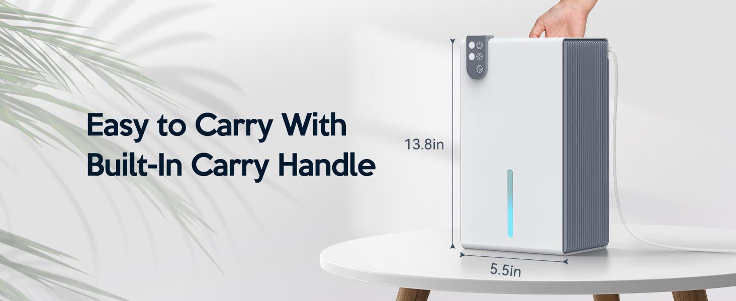 Large Room or Basement Dehumidifier, Automatic and Manual Drainage, Intelligent Humidity Control, Automatic Defrost, Dry Clothes Function (for 4500 sq. ft.) Dehumidifier with Water Tank.