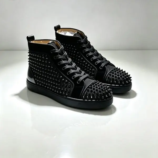 Street style essential: black studded high tops