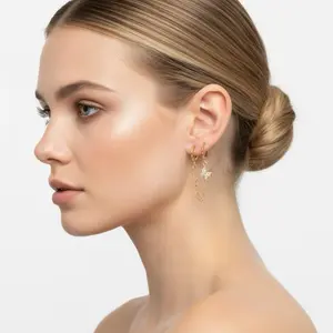 Butterfly dangle earrings