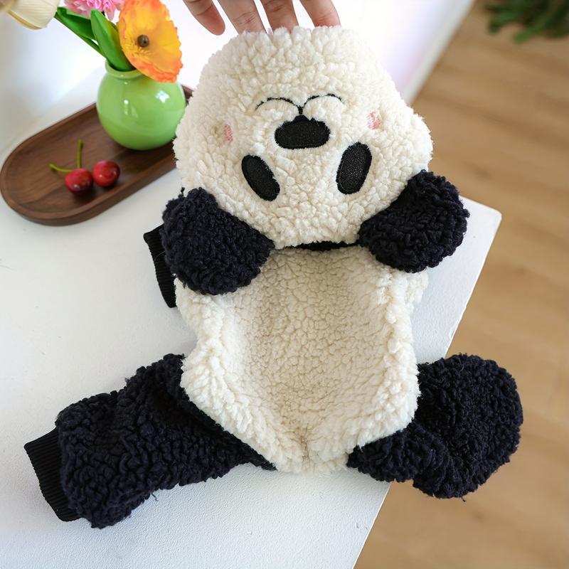 Winter Warm Panda Costume for Small Dogs -