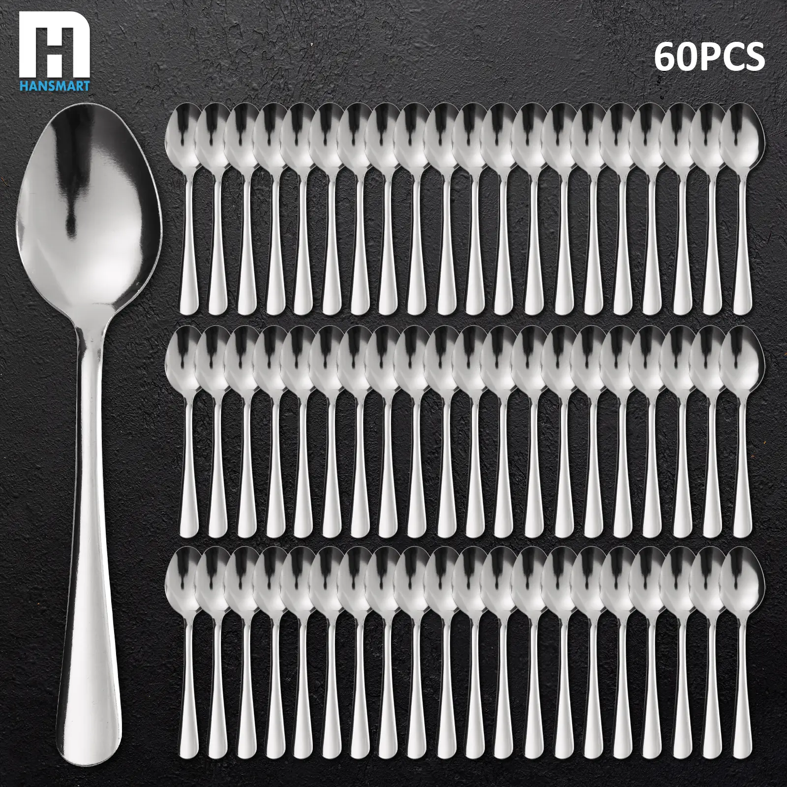 Sturdy 60pcs Windsor Style Stainless Steel Set Silverware Set - Tableware Kit, Spoons Cutlery Set, Dishwasher Safe Windsor Tableware for Home, Restaurant, Catering, Weddings & Everyday Use Utensils Dinnerware Set Dinnerware Service Set