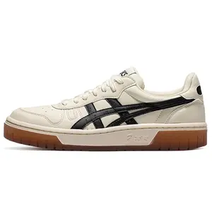 ASICS Court MZ Synthetic Leather Low-Top Sneakers with Cushioning Support for Men and Women in White Black Trending Shoes, House White Official Shoes to Get / Maison Mihara