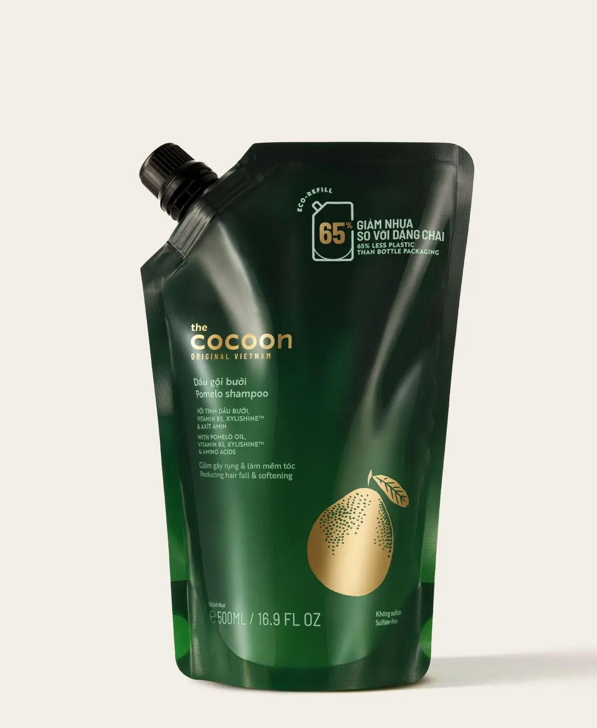 Cocoon Pomelo Shampoo Refill 500ml - 100% Vegan Cosmetics