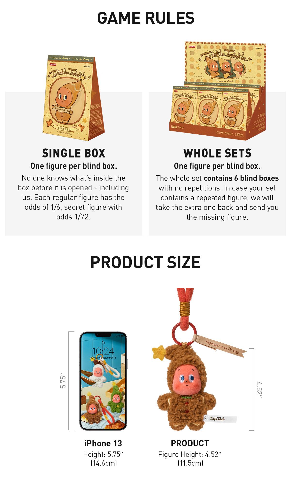 POP MART Twinkle Twinkle Savor the Moment Series-Fresh-Baked Mini Cookies Plush Pendant Blind Box