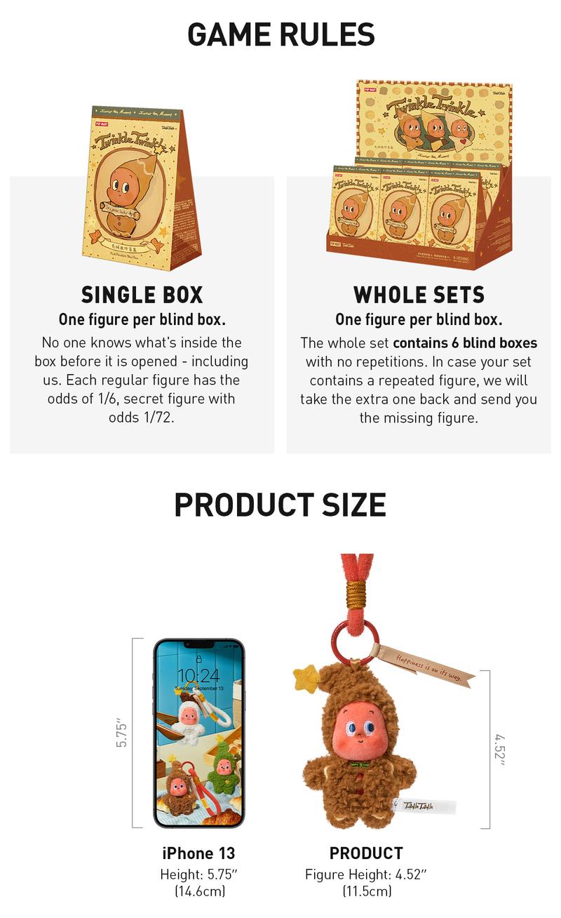 [Spanish] - Twinkle Twinkle Savor the Moment Series – Colgante de Galletas Mini Recién Horneadas en Caja Sorpresa