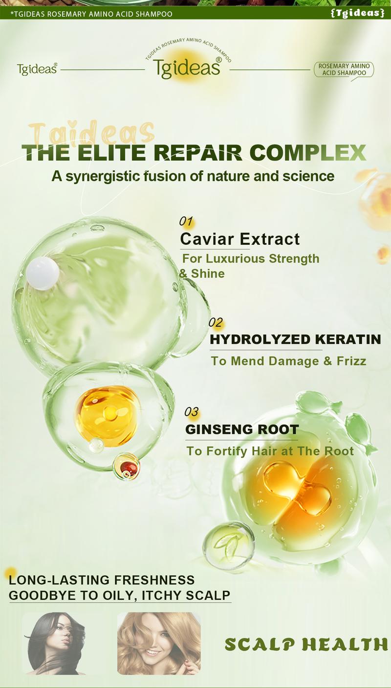 Tgideas Rosemary Batana Oil Shampoo - Promotes hair growth, strengthens hair strands, cleanses hair, contains natural extracts to care for hair, daily hair care 250ml (8.45oz). Nourishing Repair Tgideas Rosemary Batana Oil Shampoo - Promotes hair growth, strengthens hair strands, cleanses hair, contains natural extracts to care for hair, daily hair care 250ml (8.45oz). Nourishing Repair