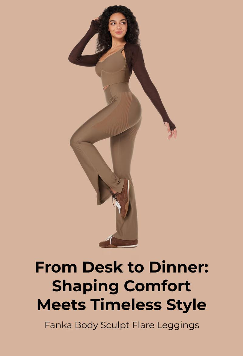 Fanka Body Sculpt Flare Leggings, Shaping Activewear for All Seasons
