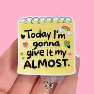 Glitter My Badge Today I’m going to give it my almost badge reel for nurse and hospital workers. Badge clip Badge pull - Retractable swivel clip with a 360 rotation. Great gift for coworker.