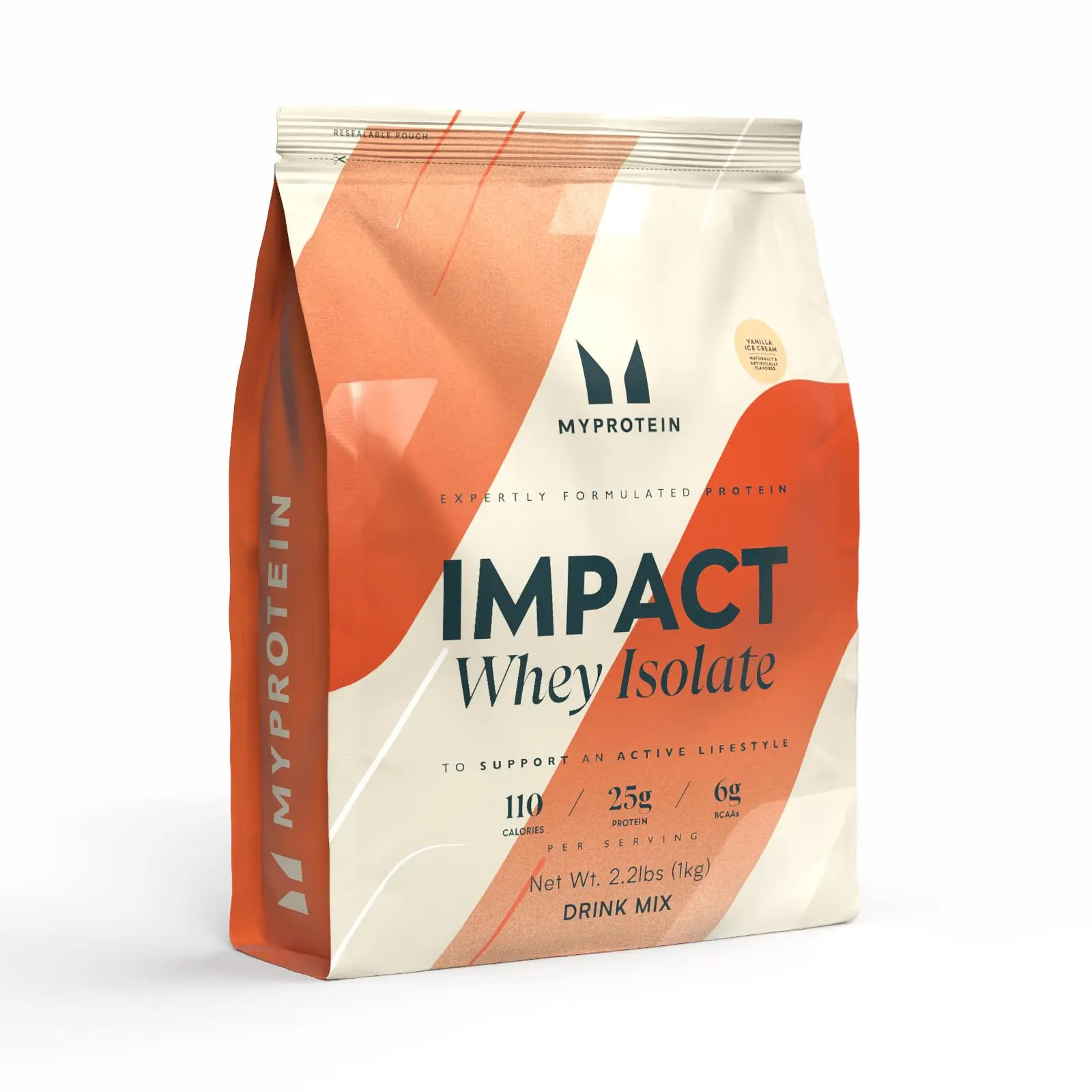 Myprotein Impact Whey Isolate Fitness Supplement - Pure Dietary Drink Powder Protein Supplement with 25g Protein per Serving, Amino-Rich for Muscle Support