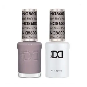 DND Daisy Soak Off Gel Polish & Regular Lacquer - #860 - She's White? She's Pink?