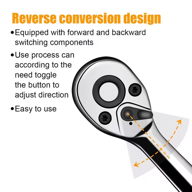 Renters' Party / Car Owners' Must-Have! A single set solves all maintenance problems! 46-piece household car repair tool kit with ratchet torque wrench and screwdriver toolbox