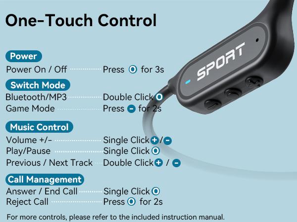 [2025 New Arrival] Viyawise B11 Bone Conduction Headphones, IP68 Waterproof Earbuds for Swimming, 32GB & Bluetooth 6.0 Wireless Underwater Open Ear Headphones with Mic for Sport