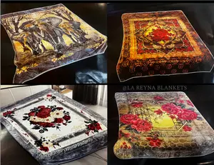 14 LB BLANKET SUPER SOFT THICK HEAVY 2PLY FLORAL AND ANIMAL DESIGN LUXURY BLANKET