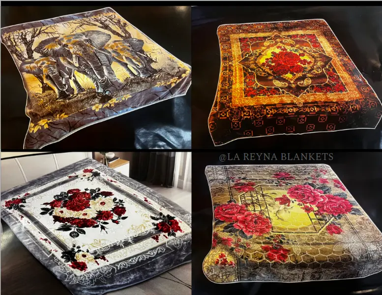 14 LB BLANKET SUPER SOFT THICK HEAVY 2PLY FLORAL AND ANIMAL DESIGN LUXURY BLANKET
