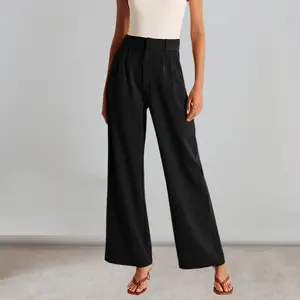 High Waisted Work Pants Women Business Casual Office Trousers with Pockets