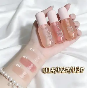 3 PCS/set Long Lasting Lip Gloss, Moisturizing Hydrating Lip Glaze, Glossy & Non-sticky Lip Stick, Plumping Lip Oil Lip Stick Cosmetic for Girls & Women, Makeup