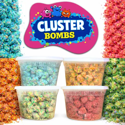 WMC Cluster Bombs - Viral Sour Candy - Sour OR EXTREME SOUR - TikTok Famous Snack