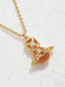 New 2026 Crystal-Embellished Orb Necklace – 440mm Chain for Everyday Wear