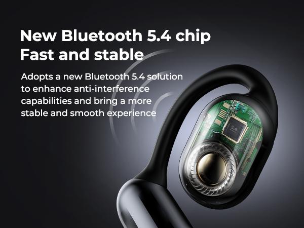 MINISO OWS Open Bluetooth Earphones HIFI Sound Quality Music Wireless Earphones Gaming Low Latency Wireless Earphones IPX5 Waterproof OWS Earphones Comfortable to Wear Earbuds Touch Control Compatible with All Mobile Phones