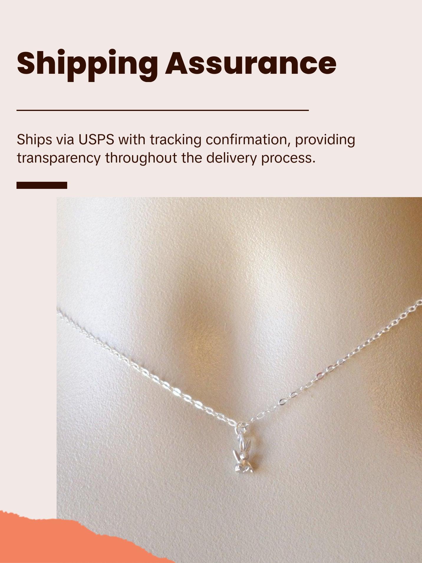 Silver Rabbit Necklace - Super Tiny Silver Rabbit Necklace, Sterling Silver Necklace, Animal Jewelry, Easter Jewelry, Easter necklace