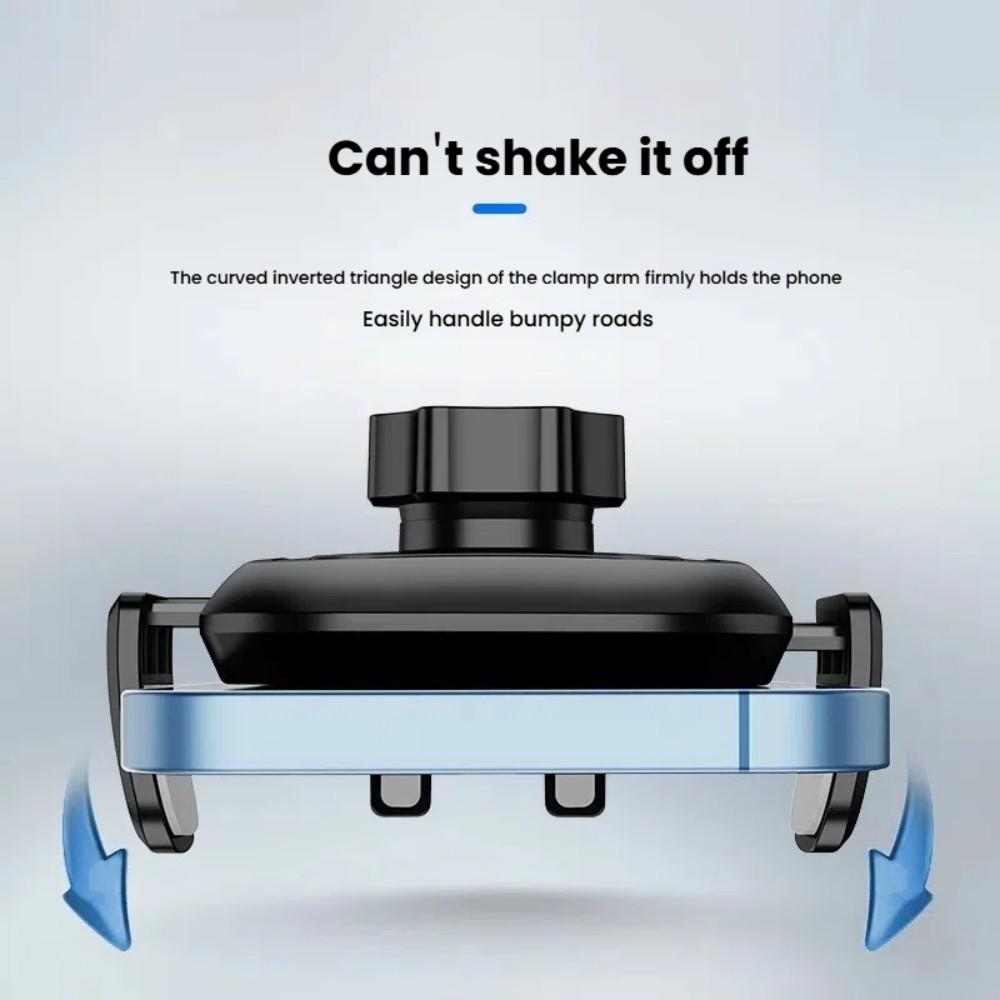 360° Rotation Navigation Holder Carbon Fiber Car Air Vent Clip On Phone Mount, One-Touch Release, Shockproof Phone Holder Stand, Universal Fit for iPhone 11-17 Series Samsung S20-S24 Series Google Pixel 4-7 Series All 4-7" Smartphones