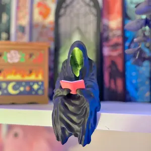 The Suriel Reading a Book Tealight Holder Bookshelf Decor