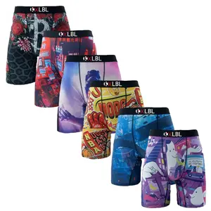 KXLBL 6-Pack Men's Breathable Boxer Briefs, Moisture-Wicking and Lightweight, Soft and Stretchy Daily Casual Boxers | Comfortable and Close-Fitting, a Great Gift for Boyfriend or Husband