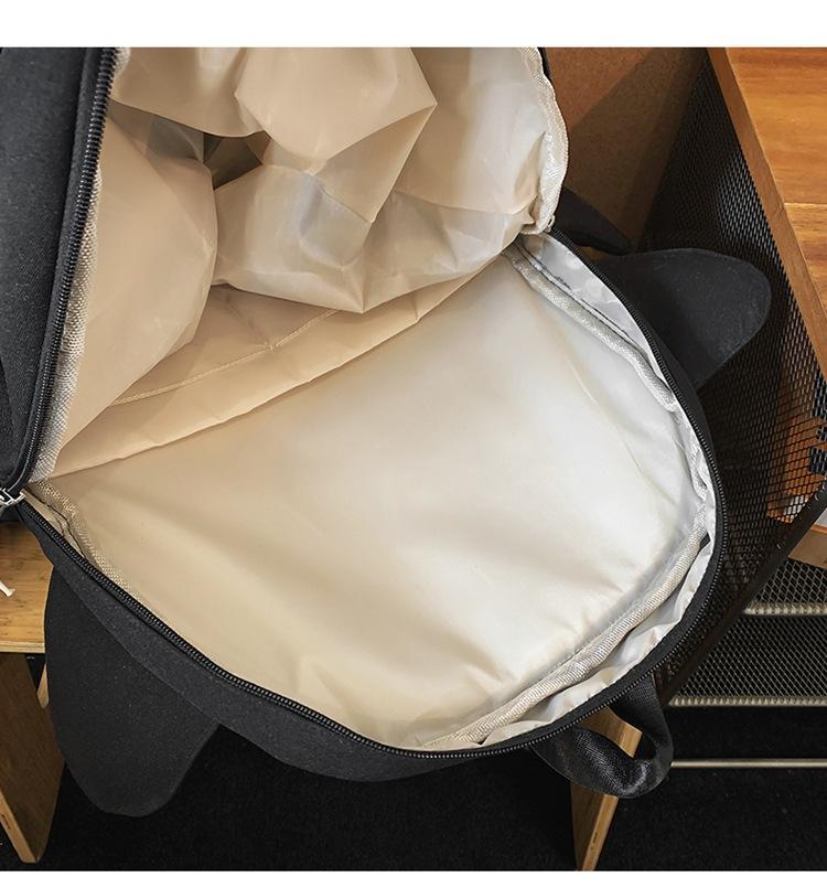 Creative Personality Backpack for Men and Women, Trendy Shark, Funny, Cute, Student, Ins, Korean Version, Travel, Motorcycle, Casual Backpack Daily Use