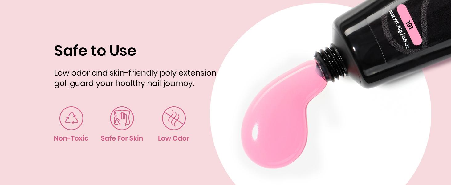 Beetles Nail Extension Poly Gel Professional DIY Nail Art for Starter Top Coat Base Gel, Gift for Women gift for girls, Nail Manicure at home, With Slip Solution, Beginner friendly Polish Cutics  Cosmetic #TikTokShopBacktoSchool