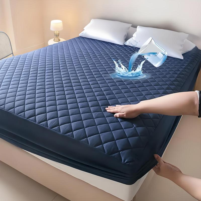 Bepatio Waterproof Mattress Protector For Queen,Twin Size,6''-18'' Deep Pockets Fitted Sheet, Breathable Friendly Fabric & Machine Washable Cooling Bedding Cover for Bedroom, Guest Room,Solid Color, bamboo sheet set