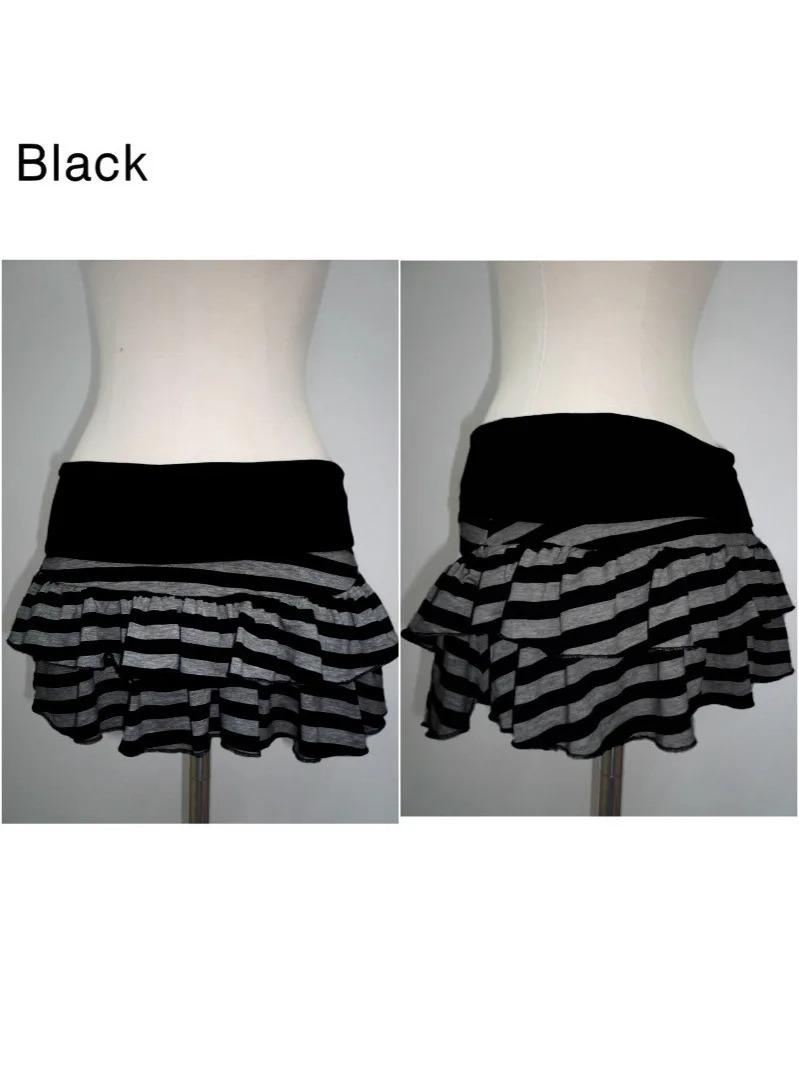 2026 Y2K Sexy Striped Color Block Mini Skirt For Women Korean Japanese Street Style Niche Versatile A Line Fashion Skirt