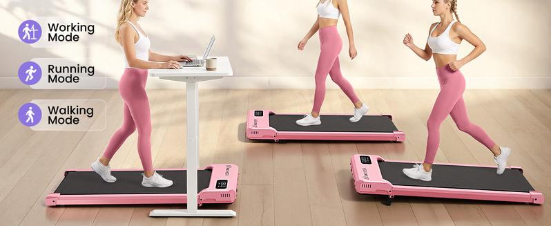 【 New Year】ANCHEER Walking Vibration Pad with 12% Incline & Handles,6 in 1 Foldable Under Desk Treadmill,350LBS Capacity/2S Folding/Low Noise Vibration Treadmills for Home/Office,8 Modes Control