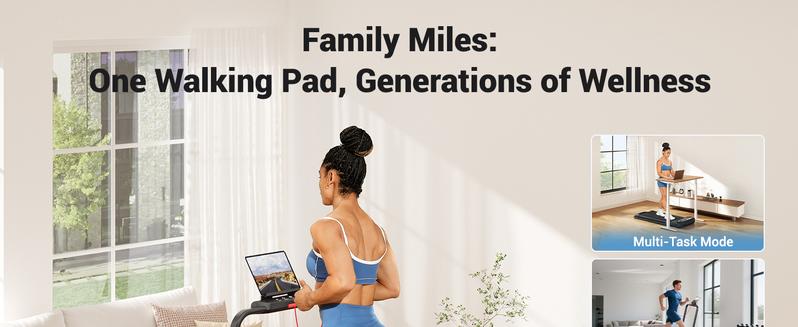 Foldable Walking Pad Treadmill with Handle, Low-Noise Motor 300 lbs Load Shock Absorption LED Display & Remote Control Compact Treadmill for Home & Office Exercise