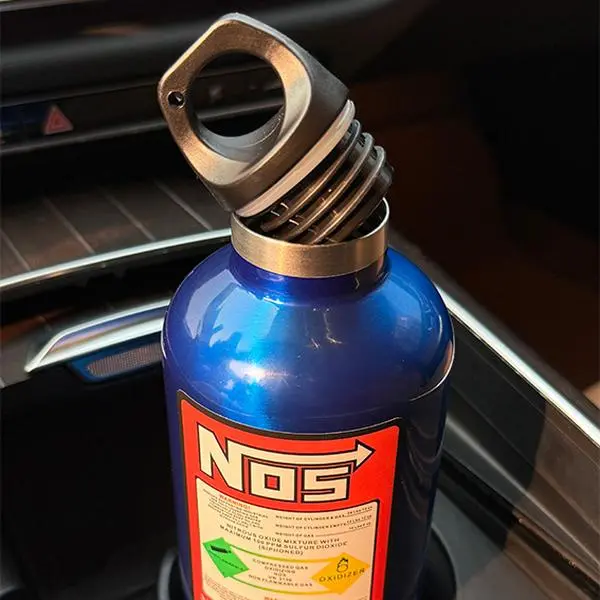 Car Nos Water Bottle Model Insulated Stainless Steel Cup, 500ML Capacity, Nitrogen Tank Design, Ideal for Travel & Outdoor Activities, Tumbler Portable Bottled