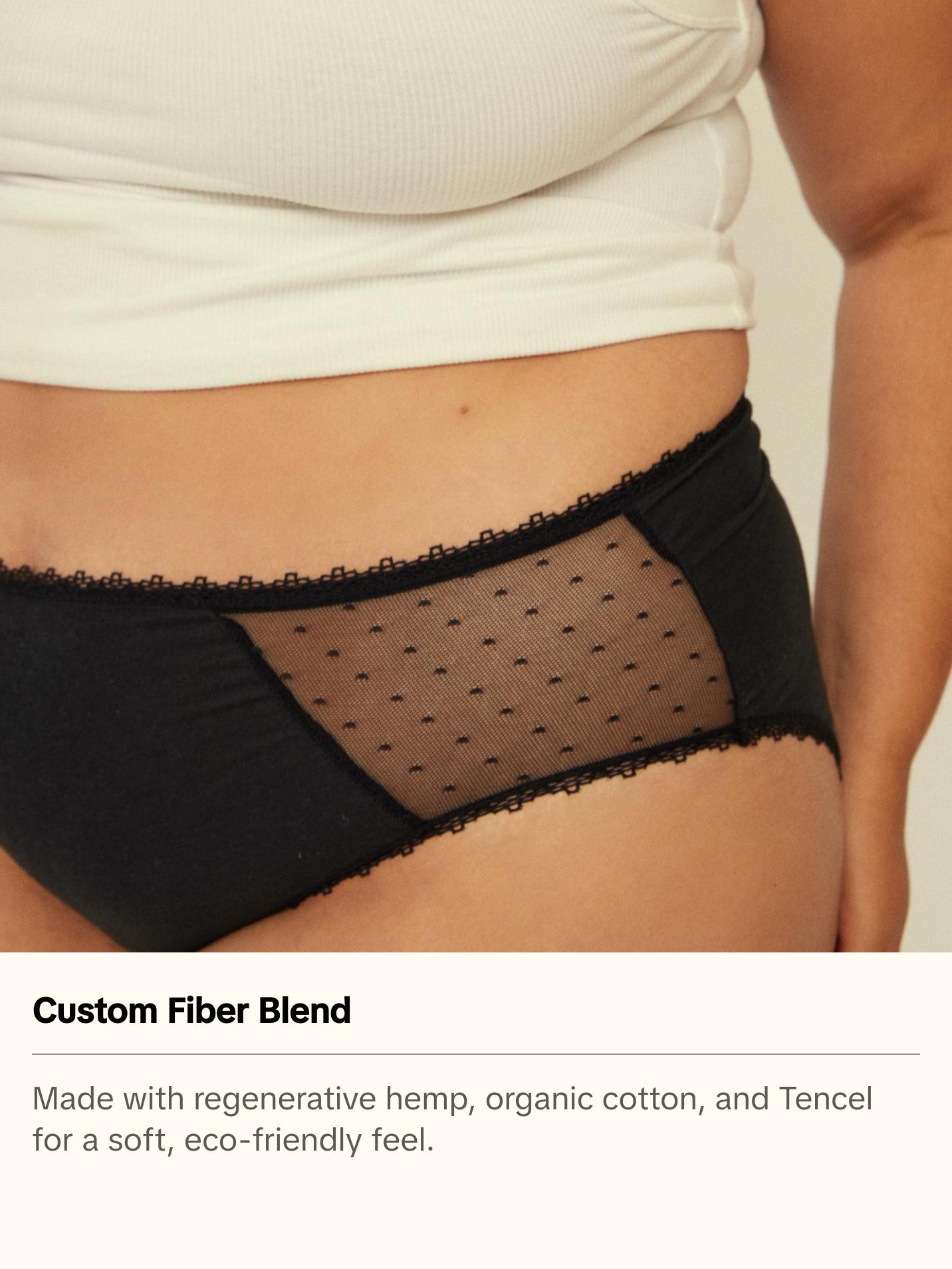 Rif Period Wear Leak Proof Underwear made with Organic Cotton + Hemp Fiber PFA-Free Rif Period Wear Leak Proof Underwear made with Organic Cotton + Hemp Fiber PFA-Free