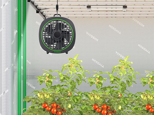 VIVOSUN  4” Grow Tent Clip Fan with Detachable Hook, 3-Speed Strong & Quiet Airflow, Adjustable Airflow Angle for Hydroponics, Circulation & Cooling, White, 1-Pack