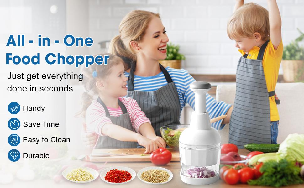 Kitchen Fruit Utensil - Pampered Chef Food Chopper - Dishwasher Safe & Clear Design