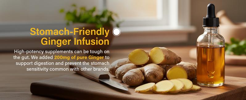 Sleeve Stars Turmeric Curcumin Supplement with Ginger & Black Pepper Bioperine Joint Support Supplement 1000mg Turmeric with 95% Curcuminoids Inflammatory Response Non-GMO Vegan 60 Capsules