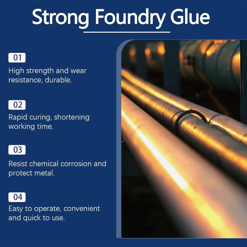 Strong Foundry Glue,Strong Foundry Glue for Metal,Metal Repair Glue,Strong Foundry Glue Plastic,Metal Glue Heary Duty Weld,Strong Metal Casting Welding Glue,Enhanced Casting Glue