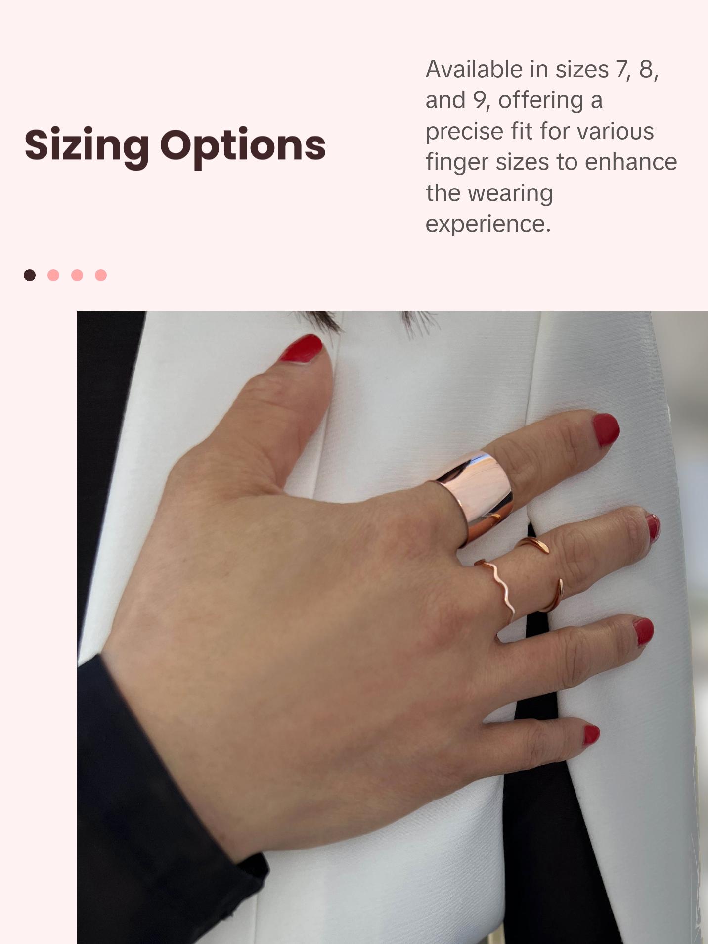 SONIA HOU Noodle Wavy 18K Rose Gold Over Sterling Silver Stackable Ring | S925 Minimalist Trendy | Cute Classic Simple Stackable | Birthday Gift