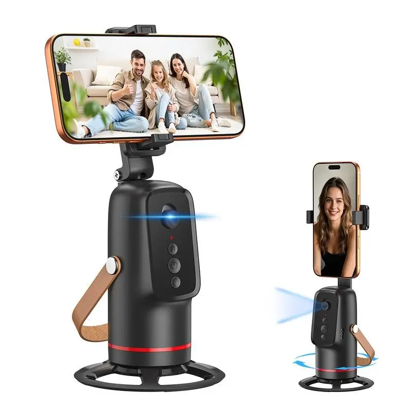 360° Rotating Smart Cloud Cellphone Mount, Automatic Follow Focus Stabilizer, Portable Easy Operation, Live Streaming Vlog Selfie Shooting Essential, Smartphone, Selfie Stand, Smartphone Selfie Stick, Mobile Phone Accessory, Selfie Accessories