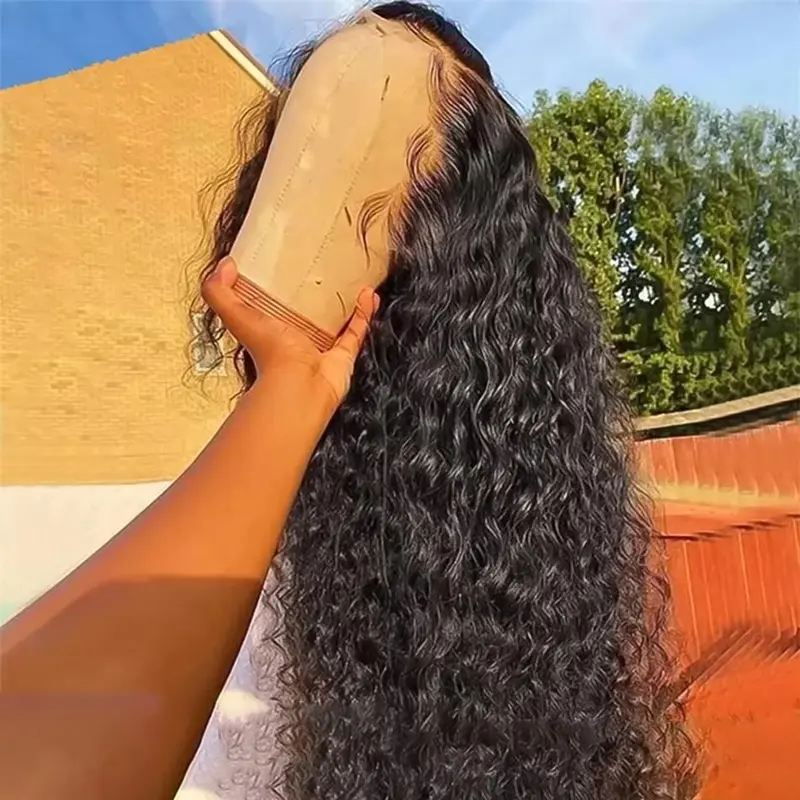 Bling Hair Deep Wave HD Lace front 13x6 13x4 Kinky Curly Human Hair Wigs Transparent Lace Frontal Wig PrePlucked 180 Density Wigs For Women with Baby Hair TikTokShopHolidayHaul